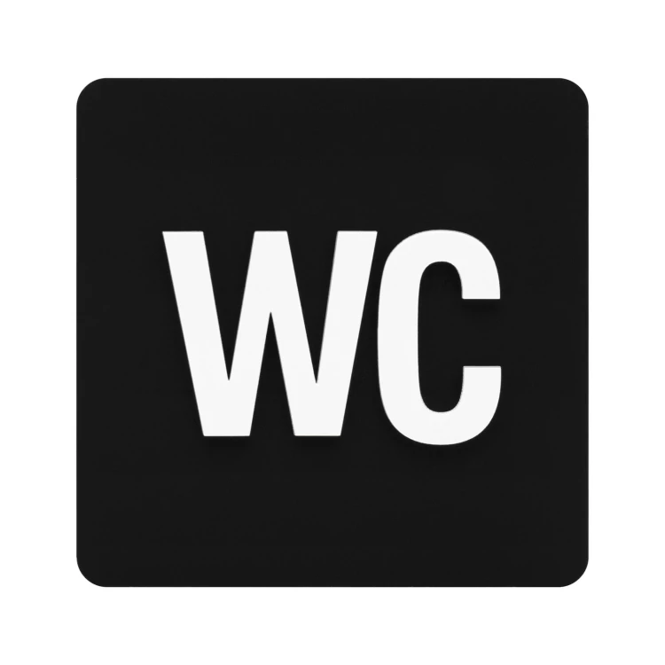 Tabliczka z wypukłym piktogramem - toaleta - TAB693