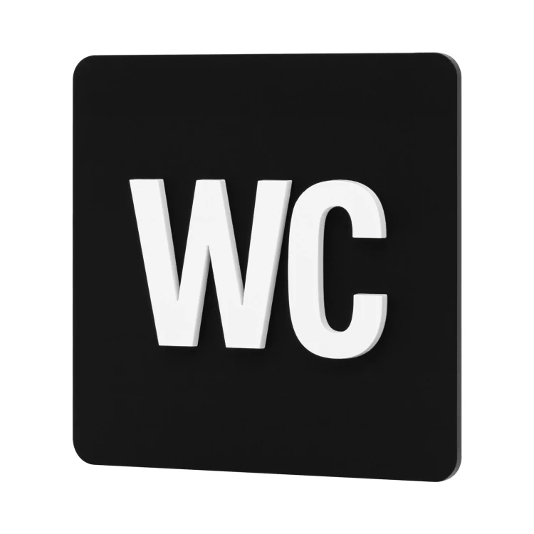 Tabliczka z wypukłym piktogramem - toaleta - TAB693