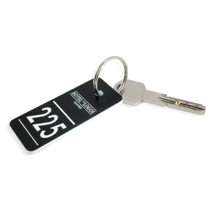 Breloczki do kluczy dla szkoły - TROGIR czarny - 70x30mm