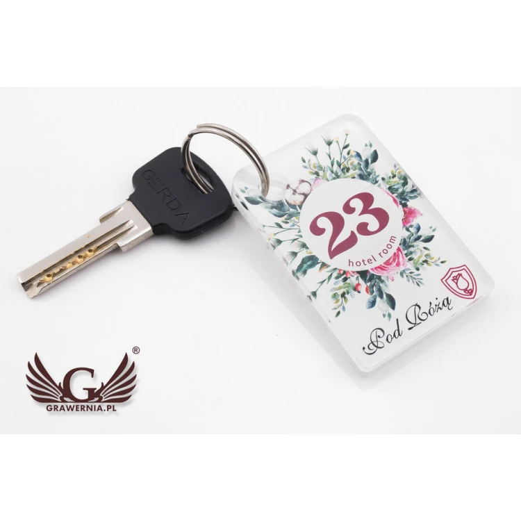Brelok hotelowy Cameo - kolorowy druk UV - BP59