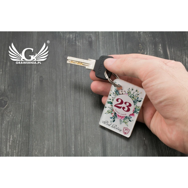 Brelok hotelowy Cameo - kolorowy druk UV - BP59
