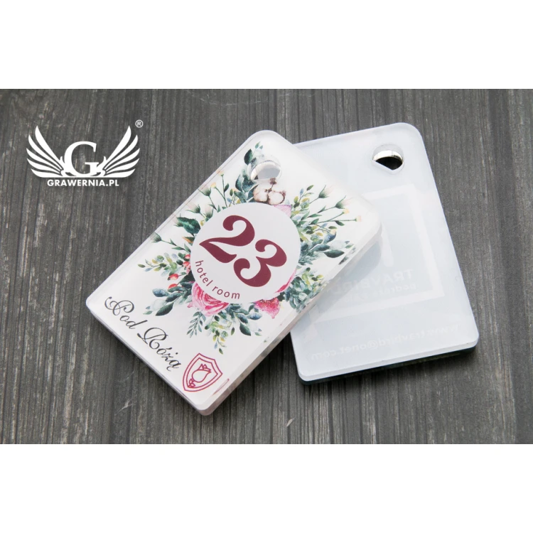 Brelok hotelowy Cameo - kolorowy druk UV - BP59