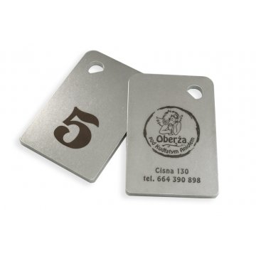 Brelok hotelowy - MATRIXMET 3 REGULAR FAT 60x40mm gr. 3mm - BM015