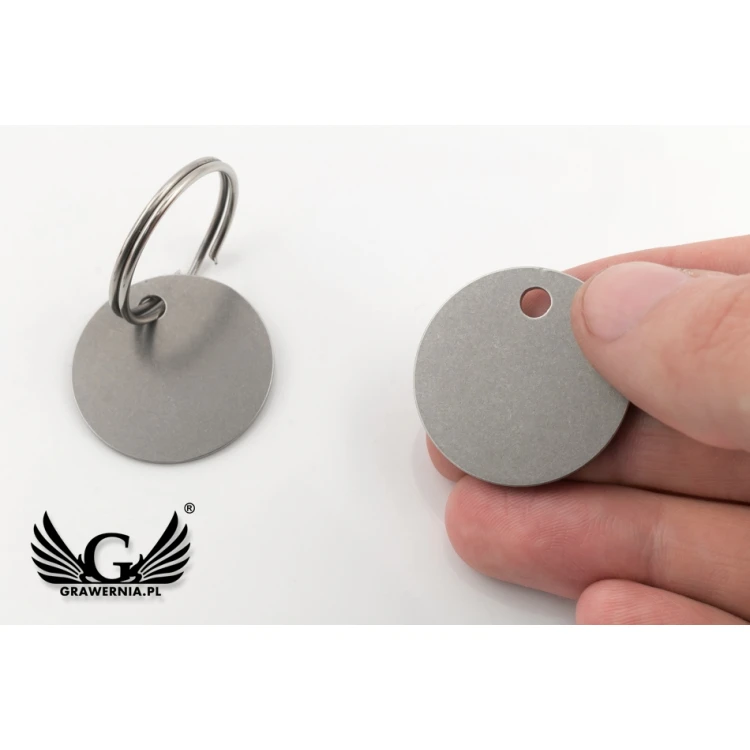 Brelok metalowy - DORA Stal gr. 1mm - wym: 30x30mm - BM035