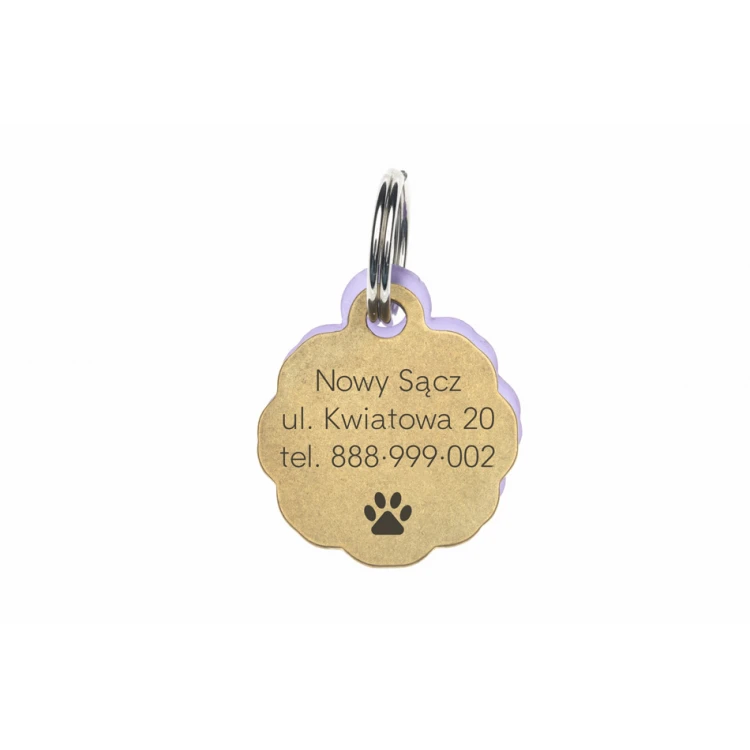 Adresówka - brelok premium dla psa i kota z Twoim grawerem - BDZ039