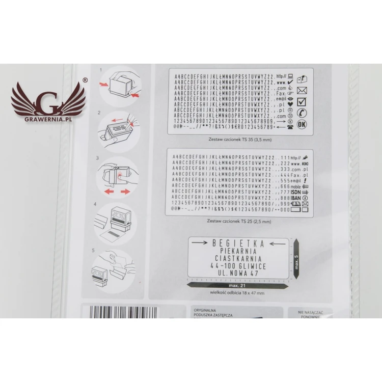 Drukarenka pieczątka Colop Printer 30/2 - wym odbicia: 47x18mm - COL022