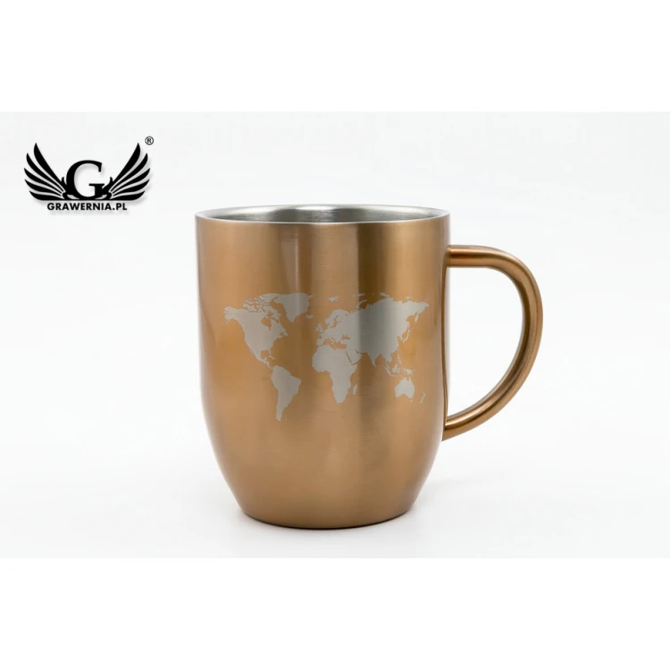 Kubek stalowy z grawerem - Dusk - poj. 380ml - KUB020
