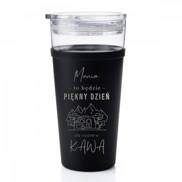 Kubek szklany Morea - 428ml - Najpierw Kawa - KUB048
