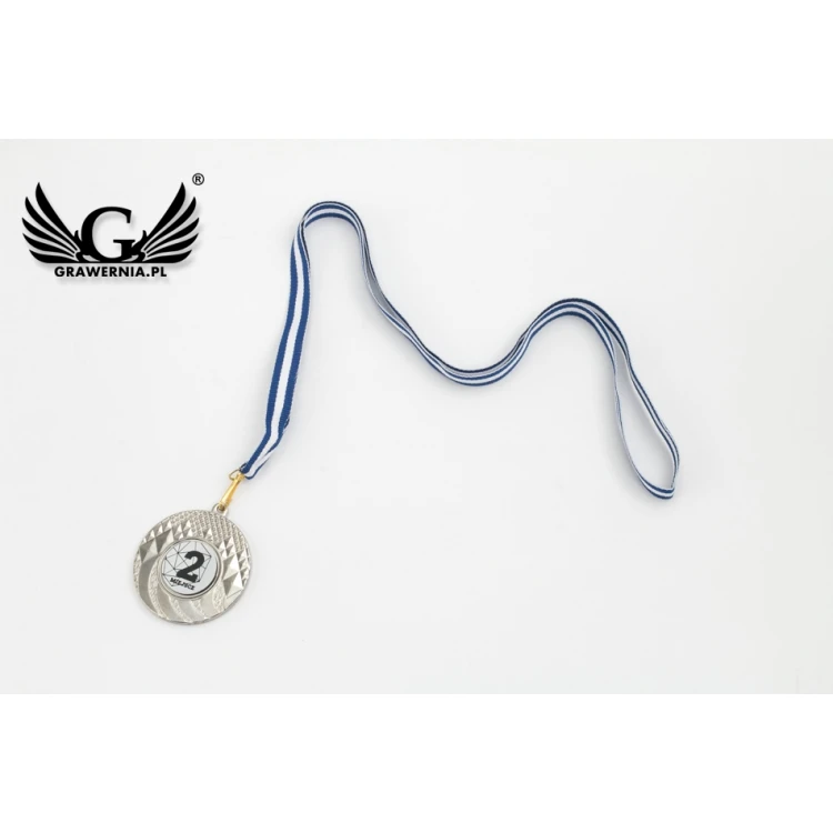 Medale metalowe z grawerowanym emblematem - średnica 50mm - MMC0150