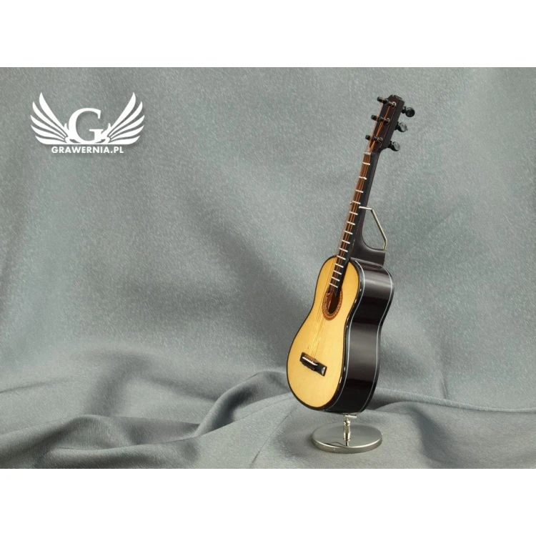 Mini gitara klasyczna z pozytywką - jasna - model MGT4