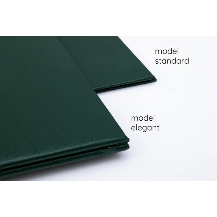 Okładka na dyplom Elegant - zielona - dowolny nadruk UV - ET056