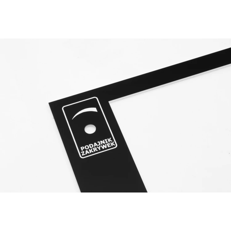 Panel czołowy do maszyn i urządzeń - czarny - grubość: 3mm - PCZ023