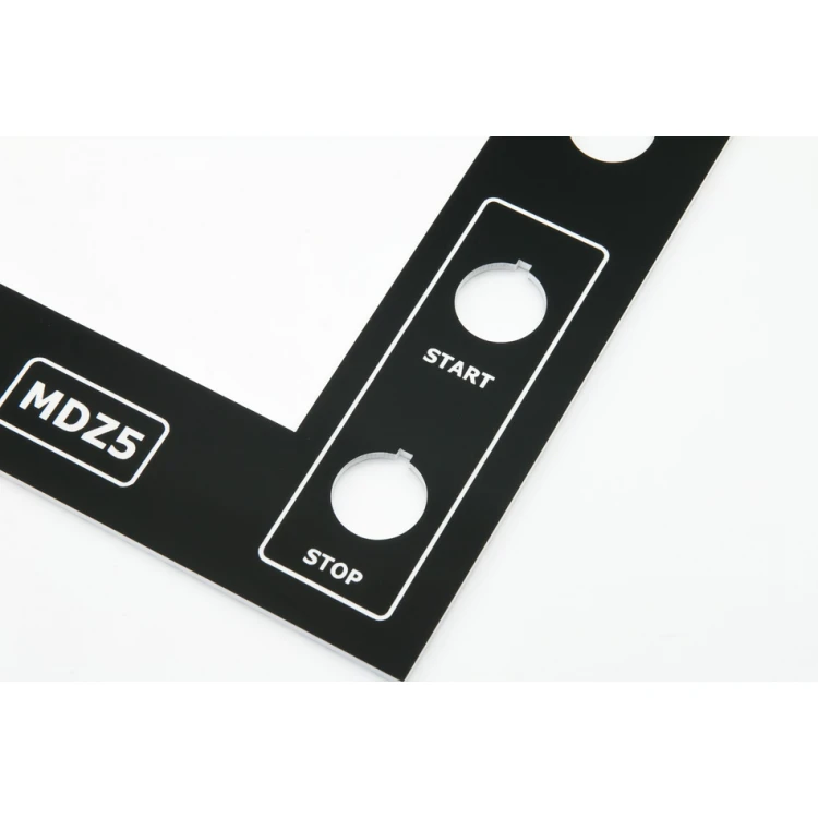 Panel czołowy do maszyn i urządzeń - czarny - grubość: 3mm - PCZ023