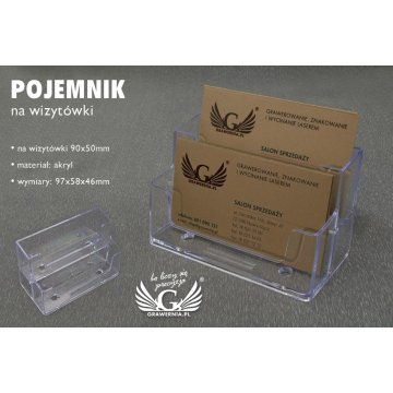 Pojemnik na wizytówki - model PW002