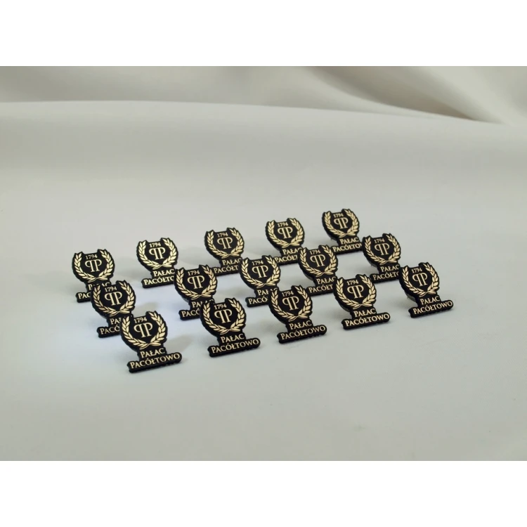 Przypinki/Pinsy mini z Twoim logo - grawer laserem - PS011