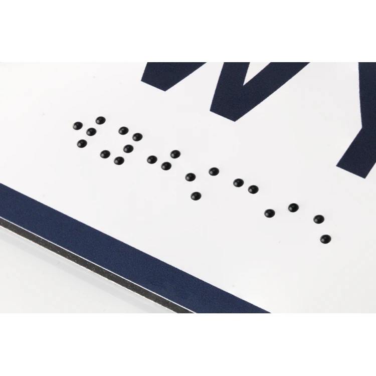Parking - tabliczka kierunkowa z dibondu z pismem Braille'a - wym. 274x72mm - MONO - TAB297