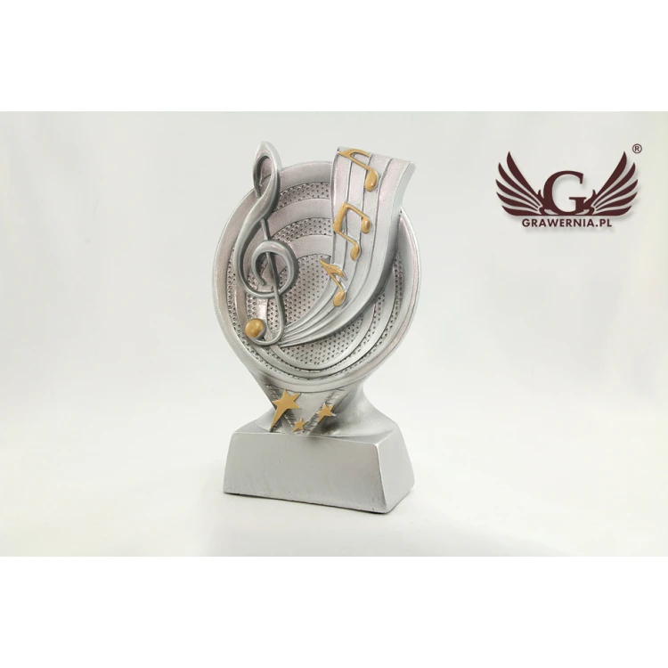 Statuetka Muzyka 2 - atrakcyjna figurka odlewana - wysokość 17 cm