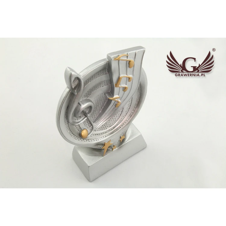 Statuetka Muzyka 2 - atrakcyjna figurka odlewana - wysokość 17 cm