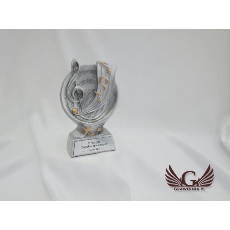 Statuetka Muzyka 2 - atrakcyjna figurka odlewana - wysokość 17 cm