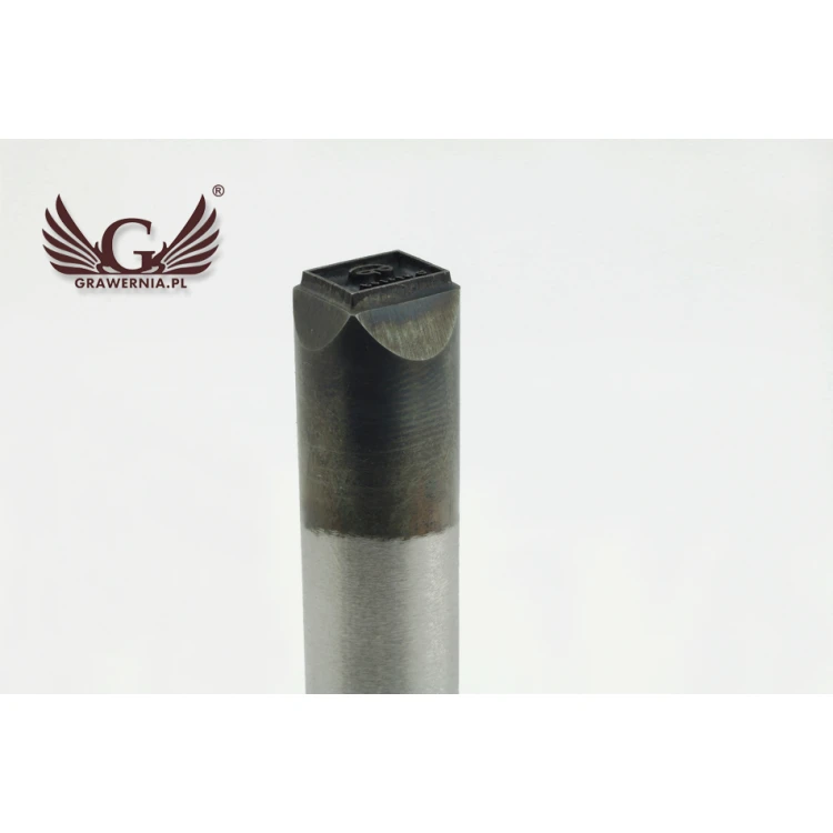 Stempel ze stali  do wybijania w metalu - wym odbicia 10x7.6mm - LASER