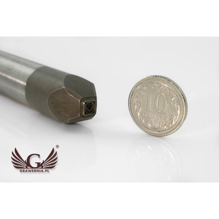 Stempel ze stali do wybijania w metalu - średnica odbicia 5mm - CNC061