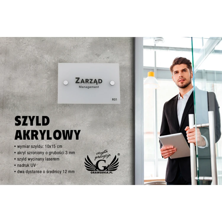 Szyld mały szroniony - wym. 100x150mm - SPD018