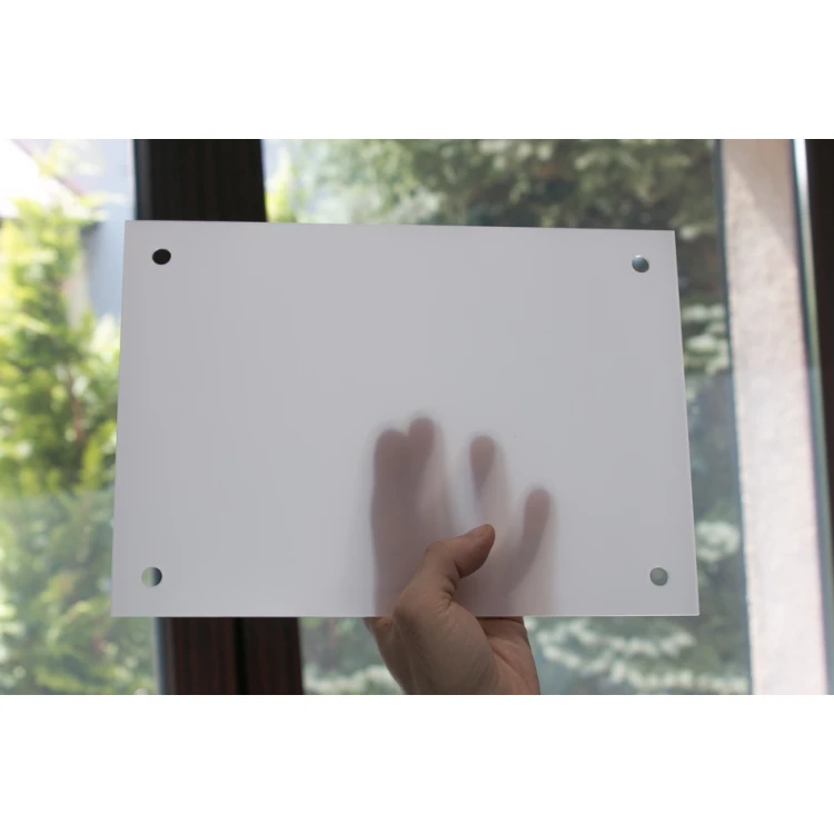 Szyld z pleksi gr. 3mm - druk UV - plexi biała frost półtransparentna - SZ151 - wym. 297x210mm (A4)