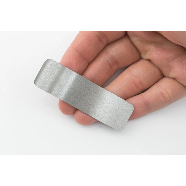 Tabliczka stalowa z dowolnym grawerem - wym. 66x20x1mm - TS030