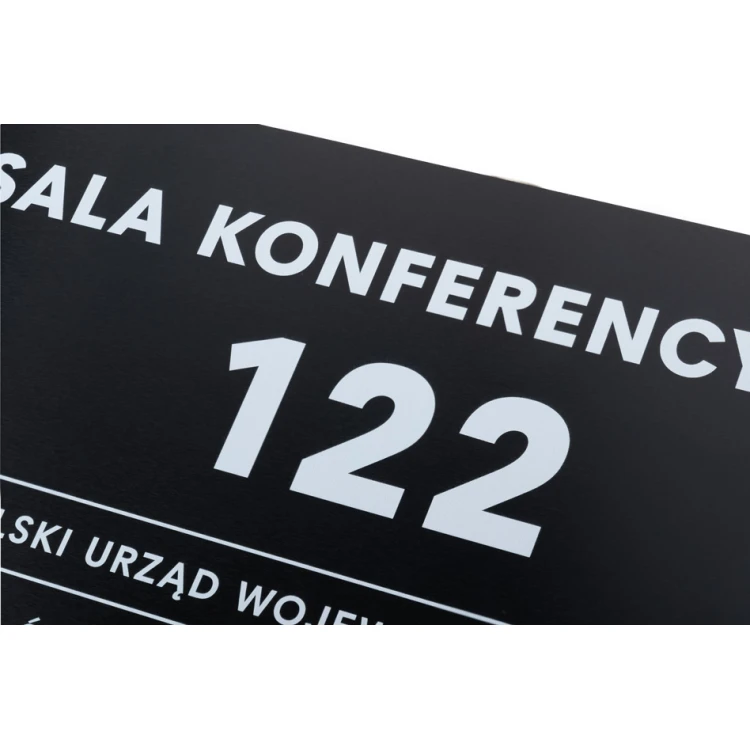 Tabliczka z dowolnym tekstem i pismem Braille'a - wym. 350x250mm - PCW twarde - TAB449