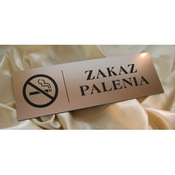 Tabliczka - zakaz palenia - wym. 30x10cm