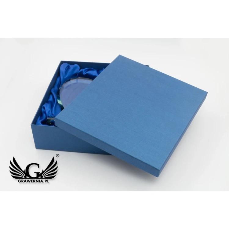 Trofeum szklane w etui - SERCE 3 - URODZINY - TSZ092