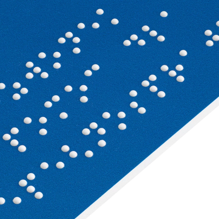 Tabliczka na drzwi z pismem Braille'a dla niewidomych - pies przewodnik - wym. 300x150mm - TAB706