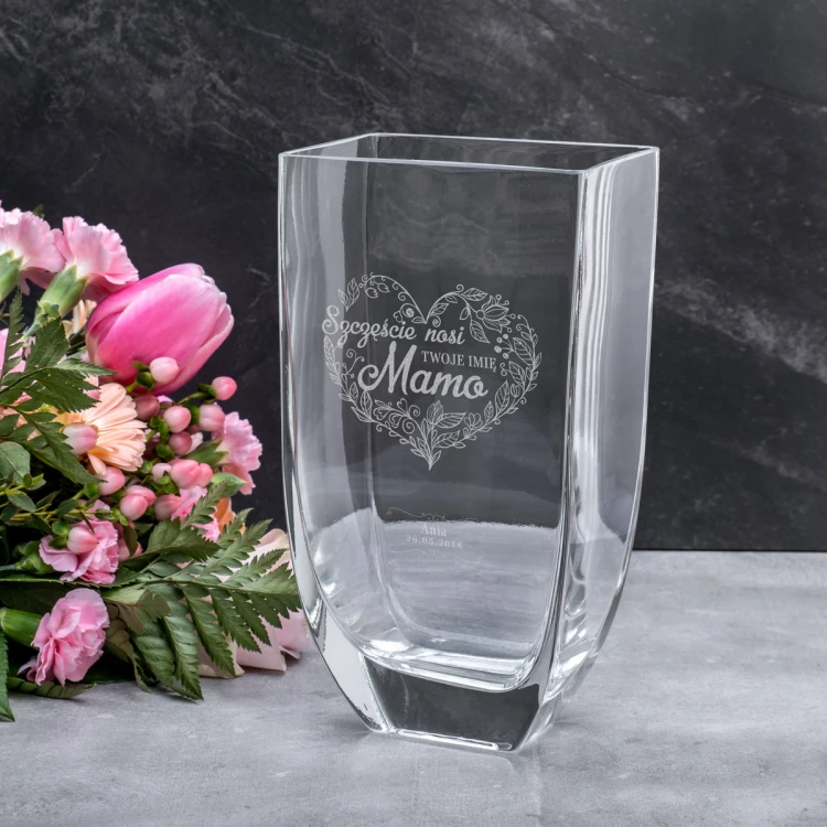 Wazon z grawerem - Flora - Dzień Mamy - WAZ009