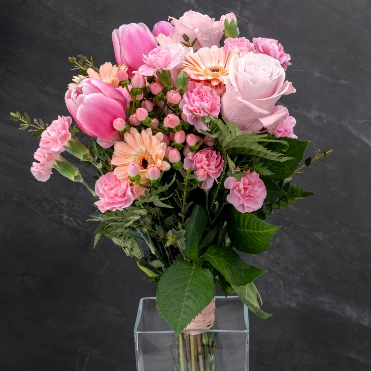 Wazon z grawerem - Flora - Srebrna Rocznica Ślubu - WAZ011