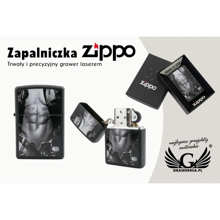 Zapalniczka ZIPPO Man Black Matte - ZIP040