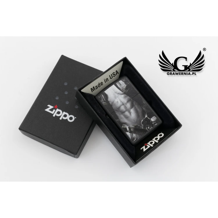 Zapalniczka ZIPPO Man Black Matte - ZIP040
