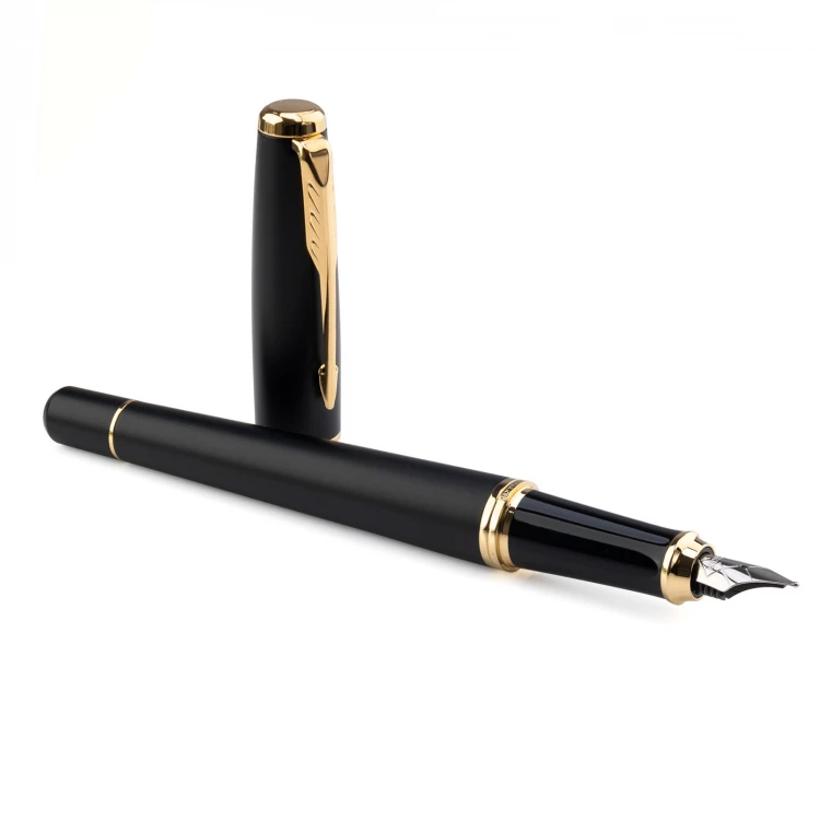 Zestaw Parker URBAN Muted Black GT pióro wieczne i długopis z etui - PAR123-DUO-SWPAG