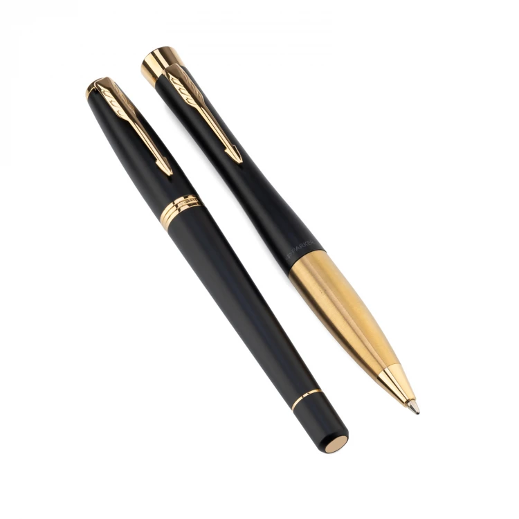 Zestaw Parker URBAN Muted Black GT pióro wieczne i długopis z etui - PAR123-DUO-SWPAG