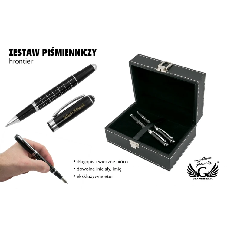 Zestaw piśmienniczy z grawerem - FRONTIER - KP016